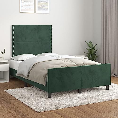 MOBCANT Bettgestell ohne Matratze, Bettsystem Familienbett Bett Polsterbett Geeignet für Schlafzimmer Hotel Wohnungen Gästezimmer Dunkelgrün 120x200 cm Samt MOBCANT Bettgestell ohne Matratze, Bettsystem Familienbett Bett Polsterbett Geeignet für Schlafzimmer Hotel Wohnungen Gästezimmer Dunkelgrün 120x200 cm Samt von MOBCANT