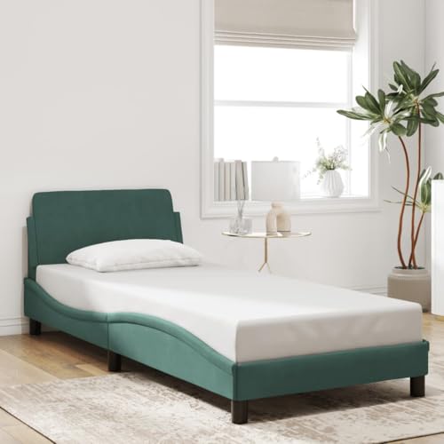 MOBCANT Bettgestell ohne Matratze, Bettsystem Futonbett Betten Polsterbett Geeignet für Gästezimmer Hotel Schulen Wohnungen Dunkelgrün 90x190 cm Samt MOBCANT Bettgestell ohne Matratze, Bettsystem Futonbett Betten Polsterbett Geeignet für Gästezimmer Hotel Schulen Wohnungen Dunkelgrün 90x190 cm Samt von MOBCANT