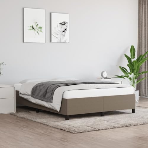 MOBCANT Bettgestell ohne Matratze, Bettsystem Polsterbett Familienbett Tagesbett Geeignet für Hotel Schulen Gästezimmer Wohnungen Taupe 140x190 cm Stoff MOBCANT Bettgestell ohne Matratze, Bettsystem Polsterbett Familienbett Tagesbett Geeignet für Hotel Schulen Gästezimmer Wohnungen Taupe 140x190 cm Stoff von MOBCANT
