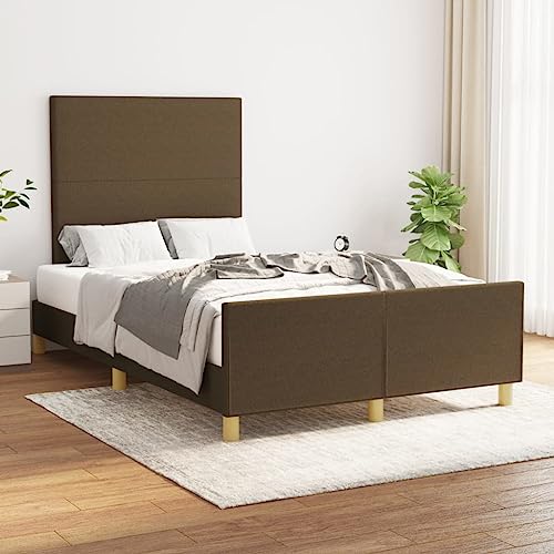 MOBCANT Bettgestell ohne Matratze, Futonbett Bettrahmen Betten Polsterbett Geeignet für Schlafzimmer Wohnungen Gästezimmer Schulen Dunkelbraun 120x200 cm Stoff MOBCANT Bettgestell ohne Matratze, Futonbett Bettrahmen Betten Polsterbett Geeignet für Schlafzimmer Wohnungen Gästezimmer Schulen Dunkelbraun 120x200 cm Stoff von MOBCANT