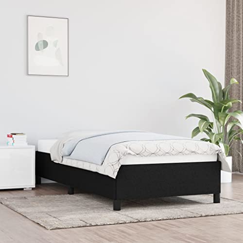 MOBCANT Bettgestell ohne Matratze, Futonbett Bettsystem Bettstütze Familienbett Geeignet für Schulen Schlafzimmer Gästezimmer Hotel Schwarz 100x200 cm Stoff MOBCANT Bettgestell ohne Matratze, Futonbett Bettsystem Bettstütze Familienbett Geeignet für Schulen Schlafzimmer Gästezimmer Hotel Schwarz 100x200 cm Stoff von MOBCANT