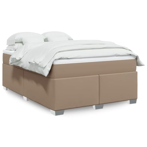 MOBCANT Boxspringbett Matratze, Futonbett Bett Polsterbett Tagesbett Geeignet für Hotel Schlafzimmer Schulen Gästezimmer Cappuccino-Braun 140x200cm Kunstleder MOBCANT Boxspringbett Matratze, Futonbett Bett Polsterbett Tagesbett Geeignet für Hotel Schlafzimmer Schulen Gästezimmer Cappuccino-Braun 140x200cm Kunstleder von MOBCANT