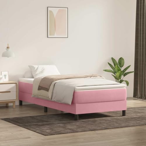 MOBCANT Boxspringbett mit Matratze, Bett Seniorenbett Familienbett Bettsystem Geeignet für Gästezimmer Schulen Hotel Wohnungen Rosa 80x220 cm Samt MOBCANT Boxspringbett mit Matratze, Bett Seniorenbett Familienbett Bettsystem Geeignet für Gästezimmer Schulen Hotel Wohnungen Rosa 80x220 cm Samt von MOBCANT