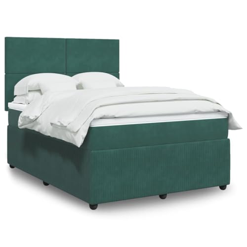 MOBCANT Boxspringbett mit Matratze, Bettrahmen Bettgestell Futonbett Betten Geeignet für Schulen Wohnungen Schlafzimmer Gästezimmer Dunkelgrün 140x190 cm Samt MOBCANT Boxspringbett mit Matratze, Bettrahmen Bettgestell Futonbett Betten Geeignet für Schulen Wohnungen Schlafzimmer Gästezimmer Dunkelgrün 140x190 cm Samt von MOBCANT