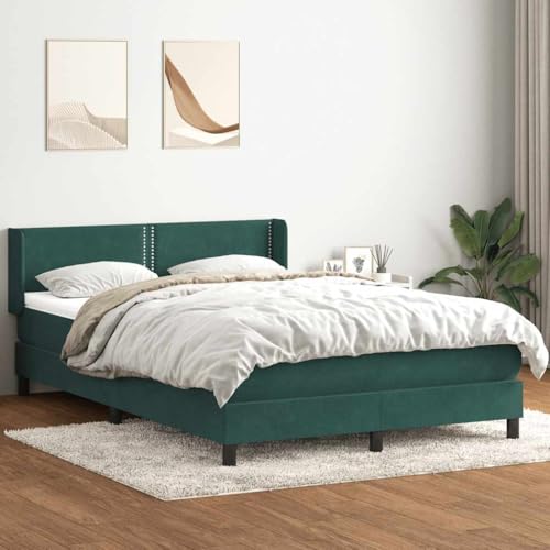 MOBCANT Boxspringbett mit Matratze, Bettrahmen Polsterbett Futonbett Bettgestell Geeignet für Schulen Schlafzimmer Wohnungen Gästezimmer Dunkelgrün 140x210 cm Samt MOBCANT Boxspringbett mit Matratze, Bettrahmen Polsterbett Futonbett Bettgestell Geeignet für Schulen Schlafzimmer Wohnungen Gästezimmer Dunkelgrün 140x210 cm Samt von MOBCANT