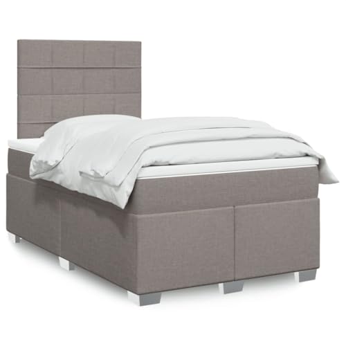MOBCANT Boxspringbett mit Matratze, Bettstütze Doppelbett Bettsystem Betten Geeignet für Wohnungen Hotel Gästezimmer Schlafzimmer Taupe 120x190 cm Stoff MOBCANT Boxspringbett mit Matratze, Bettstütze Doppelbett Bettsystem Betten Geeignet für Wohnungen Hotel Gästezimmer Schlafzimmer Taupe 120x190 cm Stoff von MOBCANT