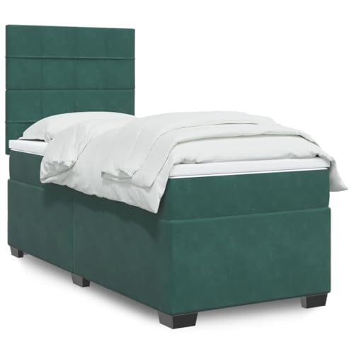 MOBCANT Boxspringbett mit Matratze, Familienbett Bettgestell Futonbett Bettrahmen Geeignet für Schlafzimmer Schulen Gästezimmer Wohnungen Dunkelgrün 80x200 cm Samt MOBCANT Boxspringbett mit Matratze, Familienbett Bettgestell Futonbett Bettrahmen Geeignet für Schlafzimmer Schulen Gästezimmer Wohnungen Dunkelgrün 80x200 cm Samt von MOBCANT