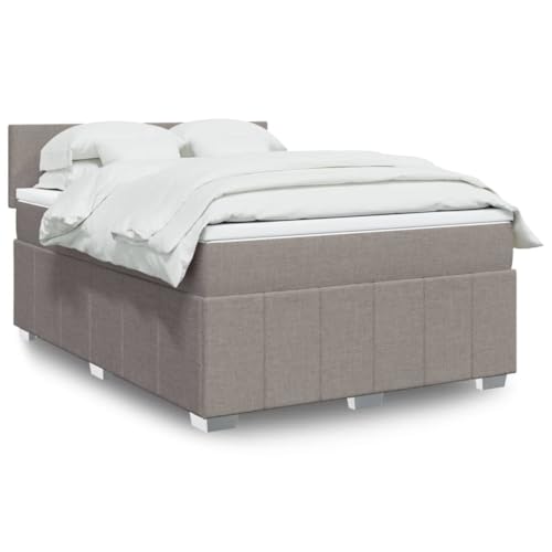 MOBCANT Boxspringbett mit Matratze, Futonbett Betten Familienbett Polsterbett Geeignet für Gästezimmer Hotel Wohnungen Schulen Taupe 140x190 cm Stoff MOBCANT Boxspringbett mit Matratze, Futonbett Betten Familienbett Polsterbett Geeignet für Gästezimmer Hotel Wohnungen Schulen Taupe 140x190 cm Stoff von MOBCANT