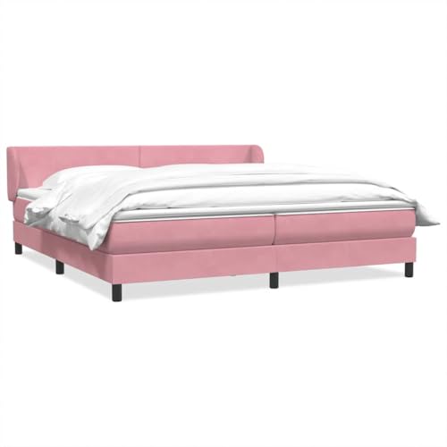 MOBCANT Boxspringbett mit Matratze, Futonbett Polsterbett Betten Hausbett Geeignet für Hotel Schlafzimmer Gästezimmer Schulen n Rosa 180x220 cm Samt MOBCANT Boxspringbett mit Matratze, Futonbett Polsterbett Betten Hausbett Geeignet für Hotel Schlafzimmer Gästezimmer Schulen n Rosa 180x220 cm Samt von MOBCANT