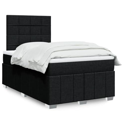 MOBCANT Boxspringbett mit Matratze, Tagesbett Familienbett Bettrahmen Futonbett Geeignet für Hotel Gästezimmer Schulen Wohnungen Schwarz 120x200 cm Stoff MOBCANT Boxspringbett mit Matratze, Tagesbett Familienbett Bettrahmen Futonbett Geeignet für Hotel Gästezimmer Schulen Wohnungen Schwarz 120x200 cm Stoff von MOBCANT