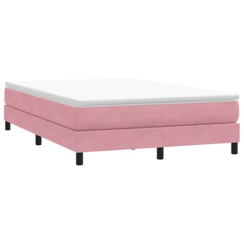 MOBCANT Boxspringbett ohne Matratze, Bettsystem Hausbett Bettstütze Tagesbett Geeignet für Hotel Schulen Wohnungen Schlafzimmer Rosa 140x210 cm Samt MOBCANT Boxspringbett ohne Matratze, Bettsystem Hausbett Bettstütze Tagesbett Geeignet für Hotel Schulen Wohnungen Schlafzimmer Rosa 140x210 cm Samt von MOBCANT