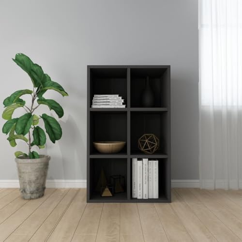 MOBCANT Bücherregal/Sideboard Schwarz 66x30x98 cm Holzwerkstoff, Standregal Vitrinenschrank Bookshelf Lagerregal Geeignet für Arbeitszimmer Hotel Wohnzimmer Schlafzimmer MOBCANT Bücherregal/Sideboard Schwarz 66x30x98 cm Holzwerkstoff, Standregal Vitrinenschrank Bookshelf Lagerregal Geeignet für Arbeitszimmer Hotel Wohnzimmer Schlafzimmer von MOBCANT