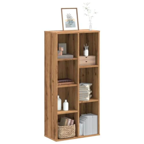 MOBCANT Bücherregal Artisan-Eiche 50x25x105 cm Holzwerkstoff, Badregal Kellerregal Standregal Vitrinenschrank Geeignet für Wohnzimmer Wohnung Hotel Schlafzimmer MOBCANT Bücherregal Artisan-Eiche 50x25x105 cm Holzwerkstoff, Badregal Kellerregal Standregal Vitrinenschrank Geeignet für Wohnzimmer Wohnung Hotel Schlafzimmer von MOBCANT