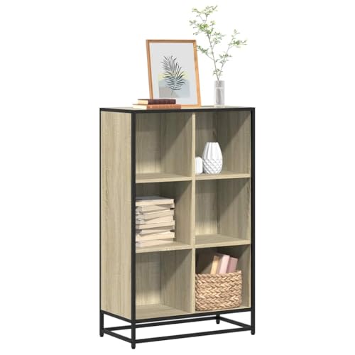 MOBCANT Bücherregal Sonoma-Eiche 65,5x33x107,5 cm Holzwerkstoff, Kellerregal Badregal Standregal Bücherschrank Geeignet für Wohnzimmer Büro Arbeitszimmer Schlafzimmer MOBCANT Bücherregal Sonoma-Eiche 65,5x33x107,5 cm Holzwerkstoff, Kellerregal Badregal Standregal Bücherschrank Geeignet für Wohnzimmer Büro Arbeitszimmer Schlafzimmer von MOBCANT