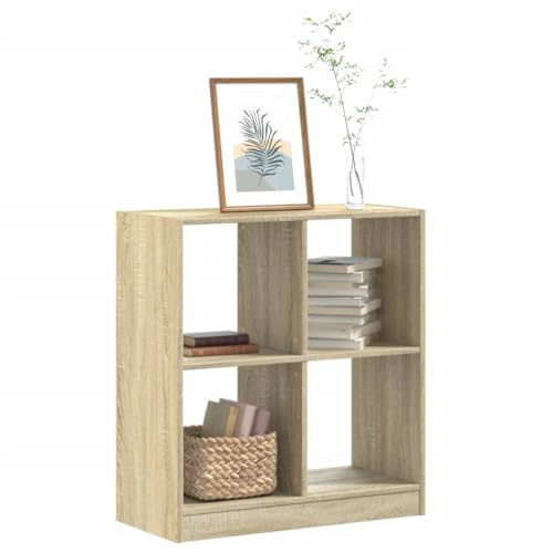 MOBCANT Bücherregal Sonoma-Eiche 68,5x32x75 cm Holzwerkstoff, Bücherschrank Kellerregal Badregal Bookshelf Geeignet für Büro Hotel Wohnung Wohnzimmer MOBCANT Bücherregal Sonoma-Eiche 68,5x32x75 cm Holzwerkstoff, Bücherschrank Kellerregal Badregal Bookshelf Geeignet für Büro Hotel Wohnung Wohnzimmer von MOBCANT
