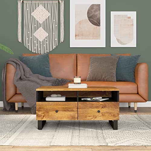 MOBCANT Couchtisch, Coffee Table Balkontisch Nachttisch Side Table Geeignet für Schlafzimmer Hotel Teehaus Wohnung 80x54x40 cm Massivholz Mango & Holzwerkstoff MOBCANT Couchtisch, Coffee Table Balkontisch Nachttisch Side Table Geeignet für Schlafzimmer Hotel Teehaus Wohnung 80x54x40 cm Massivholz Mango & Holzwerkstoff von MOBCANT