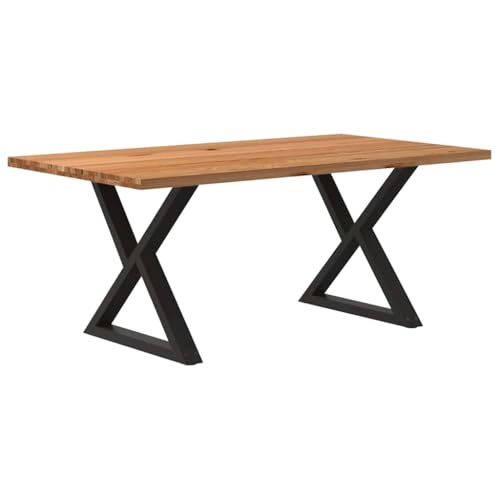 MOBCANT Esstisch Hellbraun 180x100x74 cm Massivholz Eiche Rechteckig, Essen Tisch Table Bartisch Tisch Verwendbar für Restaurant Wohnung Wohnzimmer Speisesaal von MOBCANT