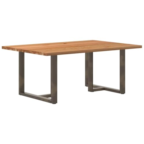 MOBCANT Esstisch Hellbraun 180x120x74 cm Massivholz Eiche Rechteckig, Tisch Theke bar Table Essen Tisch Verwendbar für Speisesaal Wohnung Restaurant Hotel von MOBCANT
