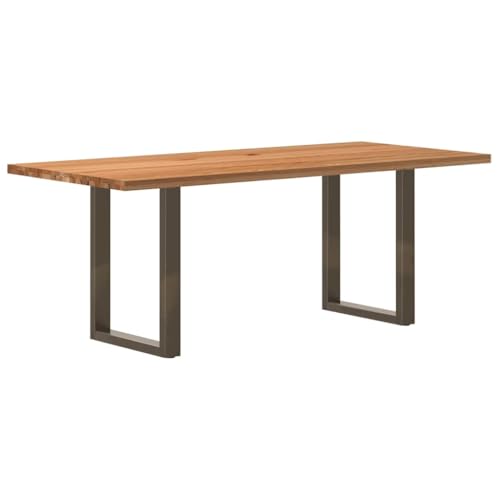 MOBCANT Esstisch Hellbraun 200x90x74 cm Massivholz Eiche Rechteckig, Essen Tisch Bartisch Table Theke bar Verwendbar für Speisesaal Wohnung Restaurant Wohnzimmer von MOBCANT