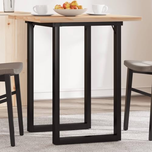 MOBCANT Esstisch O-Gestell 60x60x75,5 cm Massivholz Kiefer und Gusseisen, Table Theke bar Tisch Essen Tisch Verwendbar für Restaurant Wohnzimmer Speisesaal Hotel MOBCANT Esstisch O-Gestell 60x60x75,5 cm Massivholz Kiefer und Gusseisen, Table Theke bar Tisch Essen Tisch Verwendbar für Restaurant Wohnzimmer Speisesaal Hotel von MOBCANT