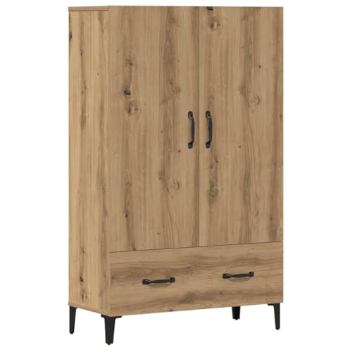 MOBCANT Highboard, Schuhschrank Kleiderschrank Küchenbuffet Vorratsschrank Geeignet für Küche Wohnbereich Schlafzimmer Foyer Artisan-Eiche 70x31x115 cm Holzwerkstoff von MOBCANT