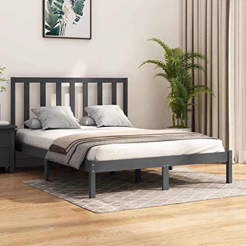 MOBCANT Massivholzbett, Doppelbett Futonbett Hausbett Bettsystem Geeignet für Wohnungen Gästezimmer Schulen Schlafzimmer Grau Kiefer 135x190 cm MOBCANT Massivholzbett, Doppelbett Futonbett Hausbett Bettsystem Geeignet für Wohnungen Gästezimmer Schulen Schlafzimmer Grau Kiefer 135x190 cm von MOBCANT