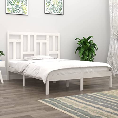 MOBCANT Massivholzbett ohne Matratze, Hausbett Bettsystem Bettrahmen Bett Geeignet für Schlafzimmer Hotel Wohnungen Schulen Weiß 140x200 cm Kiefernholz MOBCANT Massivholzbett ohne Matratze, Hausbett Bettsystem Bettrahmen Bett Geeignet für Schlafzimmer Hotel Wohnungen Schulen Weiß 140x200 cm Kiefernholz von MOBCANT