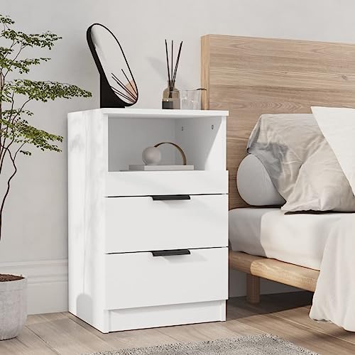 MOBCANT Nachttisch, Bett Organizer Schränkchen Beistelltisch Beistellschrank Geeignet für Schlafsaal Schlafzimmer Wohnstube Wohnung Weiß Holzwerkstoff MOBCANT Nachttisch, Bett Organizer Schränkchen Beistelltisch Beistellschrank Geeignet für Schlafsaal Schlafzimmer Wohnstube Wohnung Weiß Holzwerkstoff von MOBCANT