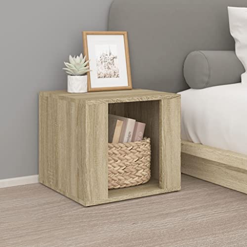 MOBCANT Nachttisch, Couchtisch Nightstand Telefontisch Bettablage Geeignet für Hotel Schlafzimmer Wohnung Wohnstube Sonoma-Eiche 41x40x36 cm Holzwerkstoff MOBCANT Nachttisch, Couchtisch Nightstand Telefontisch Bettablage Geeignet für Hotel Schlafzimmer Wohnung Wohnstube Sonoma-Eiche 41x40x36 cm Holzwerkstoff von MOBCANT