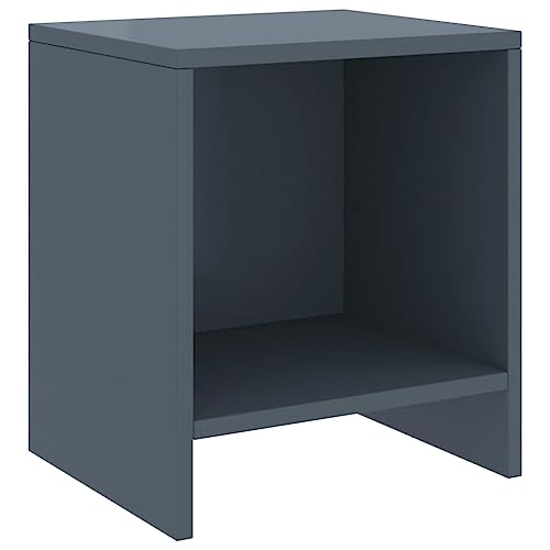 MOBCANT Nachttisch, Konsolentisch Beistellschrank Nightstand Nachtschrank Geeignet für Wohnung Schlafzimmer Schlafsaal Hotel Hellgrau 35x30x40 cm Kiefer Massivholz von MOBCANT