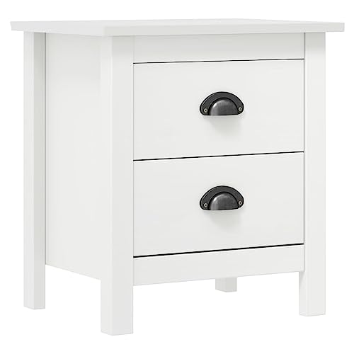 MOBCANT Nachttisch, Nachttischschrank Nachtkasten Sofatisch Couchtisch Geeignet für Hotel Schlafsaal Wohnung Schlafzimmer Weiß 46x35x49,5 cm Massivholz Kiefer MOBCANT Nachttisch, Nachttischschrank Nachtkasten Sofatisch Couchtisch Geeignet für Hotel Schlafsaal Wohnung Schlafzimmer Weiß 46x35x49,5 cm Massivholz Kiefer von MOBCANT