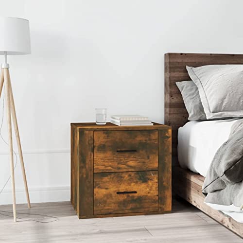 MOBCANT Nachttisch Räuchereiche 50x39x47 cm, Garderobenschrank Beistellschrank Mehrzweckschrank Vitrinenschrank Geeignet für Schlafzimmer Wohnzimmer Büro Schule MOBCANT Nachttisch Räuchereiche 50x39x47 cm, Garderobenschrank Beistellschrank Mehrzweckschrank Vitrinenschrank Geeignet für Schlafzimmer Wohnzimmer Büro Schule von MOBCANT