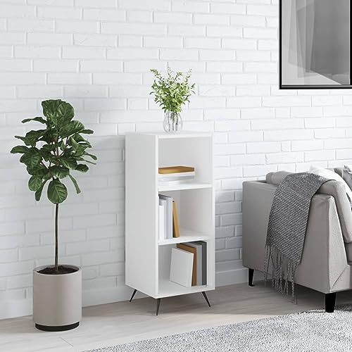 MOBCANT Regalschrank, Kleiderschrank Kaffeebar Buffetschrank Mehrzweckschrank Geeignet für Foyer Korridor Schlafzimmer Wohnbereich Weiß 34,5x32,5x90 cm Holzwerkstoff von MOBCANT