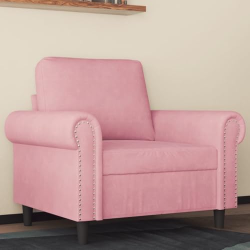 MOBCANT Sessel Rosa 60 cm Samt Wohnlandschaft Couch Couchgarnitur Schlafsofa für Wohnung Schlafzimmer Büro Empfangsraum MOBCANT Sessel Rosa 60 cm Samt Wohnlandschaft Couch Couchgarnitur Schlafsofa für Wohnung Schlafzimmer Büro Empfangsraum von MOBCANT