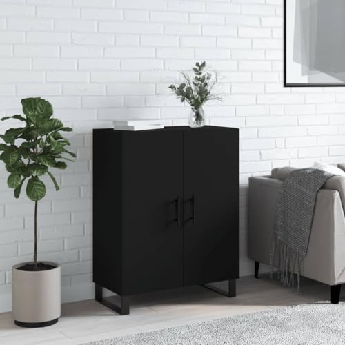 MOBCANT Sideboard, Anrichte Buffetschrank Arbeitsplatte Vorratsschrank Geeignet für Küche Foyer Wohnbereich Schlafzimmer Schwarz 69,5x34x90 cm Holzwerkstoff von MOBCANT