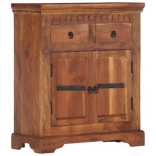 MOBCANT Sideboard, Apothekerschrank Vitrinenschrank Buffetschrank Geschirrschrank Geeignet für Wohnbereich Schlafzimmer Foyer Korridor 63x30x75 cm Massivholz Akazie von MOBCANT