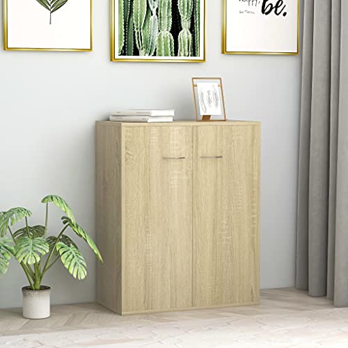 MOBCANT Sideboard, Arbeitsplatte TV-Schrank Apothekerschrank Schuhschrank Geeignet für Schlafzimmer Küche Foyer Korridor Sonoma-Eiche 60x30x75 cm Holzwerkstoff MOBCANT Sideboard, Arbeitsplatte TV-Schrank Apothekerschrank Schuhschrank Geeignet für Schlafzimmer Küche Foyer Korridor Sonoma-Eiche 60x30x75 cm Holzwerkstoff von MOBCANT