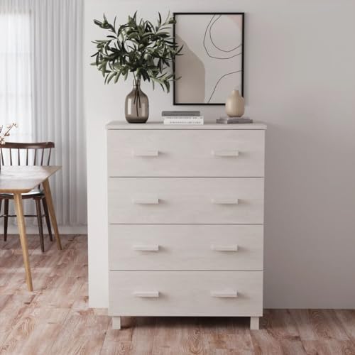 MOBCANT Sideboard, Geschirrschrank Vorratsschrank Mehrzweckschrank Storage Cabinet Geeignet für Schlafzimmer Korridor Foyer Wohnbereich Weiß 79x40x103,5 cm Massivholz Kiefer MOBCANT Sideboard, Geschirrschrank Vorratsschrank Mehrzweckschrank Storage Cabinet Geeignet für Schlafzimmer Korridor Foyer Wohnbereich Weiß 79x40x103,5 cm Massivholz Kiefer von MOBCANT