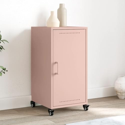 MOBCANT Sideboard, Kaffeebar Küchenbuffet Kabinettmöbel Geschirrschrank Geeignet für Küche Foyer Korridor Schlafzimmer Rosa 36x39x72 cm Stahl MOBCANT Sideboard, Kaffeebar Küchenbuffet Kabinettmöbel Geschirrschrank Geeignet für Küche Foyer Korridor Schlafzimmer Rosa 36x39x72 cm Stahl von MOBCANT