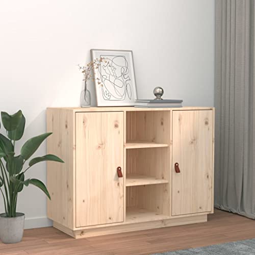 MOBCANT Sideboard, Küchenbuffet Kleiderschrank Vorratsschrank Arbeitsplatte Geeignet für Foyer Schlafzimmer Küche Wohnbereich 100x40x75 cm Massivholz Kiefer von MOBCANT