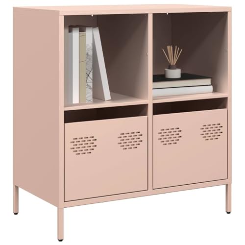 MOBCANT Sideboard, Küchenunterschränke Mehrzweckschrank Arbeitsplatte Vorratsschrank Geeignet für Foyer Schlafzimmer Korridor Wohnbereich Rosa 68x39x73,5 cm Kaltgewalzter Stahl MOBCANT Sideboard, Küchenunterschränke Mehrzweckschrank Arbeitsplatte Vorratsschrank Geeignet für Foyer Schlafzimmer Korridor Wohnbereich Rosa 68x39x73,5 cm Kaltgewalzter Stahl von MOBCANT