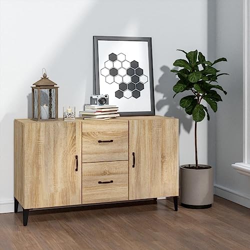 MOBCANT Sideboard, Storage Cabinet Arbeitsplatte Kabinettmöbel Aufbewahrungsschrank Geeignet für Schlafzimmer Korridor Foyer Wohnbereich Sonoma-Eiche 100x36x60 cm Holzwerkstoff MOBCANT Sideboard, Storage Cabinet Arbeitsplatte Kabinettmöbel Aufbewahrungsschrank Geeignet für Schlafzimmer Korridor Foyer Wohnbereich Sonoma-Eiche 100x36x60 cm Holzwerkstoff von MOBCANT