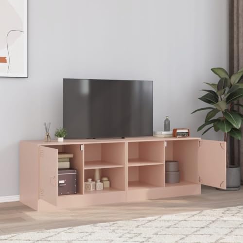MOBCANT TV-Schränke 2 STK, Fernseher ständer Sideboard TV Board Fernsehständer Geeignet für Wohnung Wohnbereich Schlafzimmer Büro Rosa 67x39x44 cm Stahl MOBCANT TV-Schränke 2 STK, Fernseher ständer Sideboard TV Board Fernsehständer Geeignet für Wohnung Wohnbereich Schlafzimmer Büro Rosa 67x39x44 cm Stahl von MOBCANT