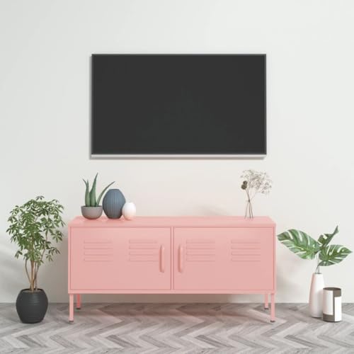 MOBCANT TV-Schrank, Fernseherständer Fernsehertisch TV-ständer TV-Table Geeignet für Küche Hotel Wohnung Wohnbereich Rosa 105x35x50 cm Stahl MOBCANT TV-Schrank, Fernseherständer Fernsehertisch TV-ständer TV-Table Geeignet für Küche Hotel Wohnung Wohnbereich Rosa 105x35x50 cm Stahl von MOBCANT