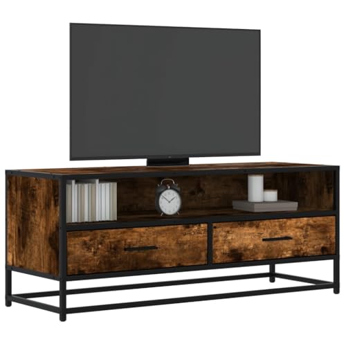 MOBCANT TV-Schrank, Lowboard TV-möbel Sideboard TV-Cabinet Geeignet für Hotel Wohnung Küche Büro Räuchereiche 100x34,5x40 cm Holzwerkstoff und Metall MOBCANT TV-Schrank, Lowboard TV-möbel Sideboard TV-Cabinet Geeignet für Hotel Wohnung Küche Büro Räuchereiche 100x34,5x40 cm Holzwerkstoff und Metall von MOBCANT