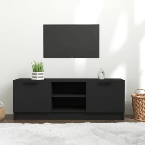 MOBCANT TV-Schrank, Sideboard TV-ständer TV-unterschrank Fernseherständer Geeignet für Wohnung Büro Hotel Wohnbereich Schwarz 102x35x36,5 cm Holzwerkstoff MOBCANT TV-Schrank, Sideboard TV-ständer TV-unterschrank Fernseherständer Geeignet für Wohnung Büro Hotel Wohnbereich Schwarz 102x35x36,5 cm Holzwerkstoff von MOBCANT