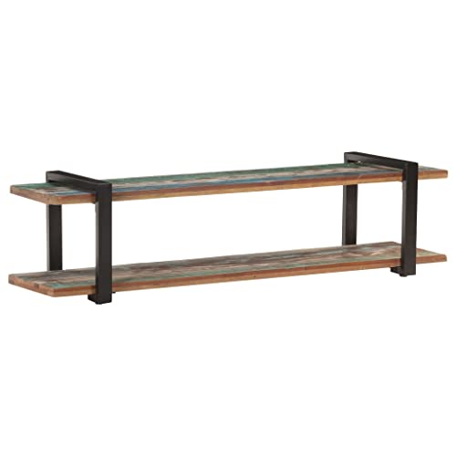 MOBCANT TV-Schrank, TV-Bank Lowboard TV-Table TV-Cabinet Geeignet für Hotel Büro Schlafzimmer Wohnbereich 160x40x40 cm Recyceltes Massivholz von MOBCANT
