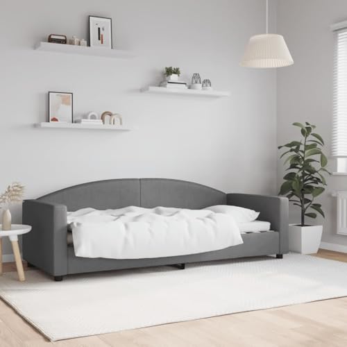 MOBCANT Tagesbett, Familienbett Bettstütze Futonbett Einzelbett Geeignet für Gästezimmer Schlafzimmer Hotel Schulen Dunkelgrau 80x200 cm Stoff MOBCANT Tagesbett, Familienbett Bettstütze Futonbett Einzelbett Geeignet für Gästezimmer Schlafzimmer Hotel Schulen Dunkelgrau 80x200 cm Stoff von MOBCANT