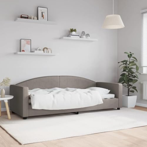 MOBCANT Tagesbett, Futonbett Bettgestell Bett Betten Geeignet für Schlafzimmer Schulen Gästezimmer Hotel Taupe 80x200 cm Stoff MOBCANT Tagesbett, Futonbett Bettgestell Bett Betten Geeignet für Schlafzimmer Schulen Gästezimmer Hotel Taupe 80x200 cm Stoff von MOBCANT