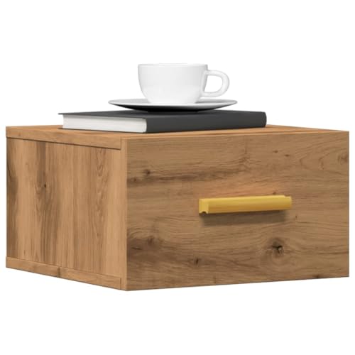 MOBCANT Wand-Nachttische 2 STK, Hängende Nachttische Nachtschrank Nachtischschränke Nachtkästchen Geeignet für Wohnung Wohnstube Mehrbettzimmer Schlafzimmer Artisan-Eiche 35x35x20 cm MOBCANT Wand-Nachttische 2 STK, Hängende Nachttische Nachtschrank Nachtischschränke Nachtkästchen Geeignet für Wohnung Wohnstube Mehrbettzimmer Schlafzimmer Artisan-Eiche 35x35x20 cm von MOBCANT